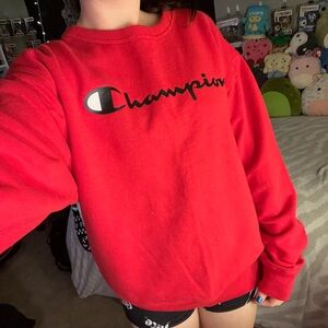 Red Champion Sweatshirt
